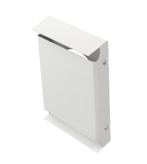 Standardkåpa för ventilation särskilt lämpad för decentraliserad ventilation RAL 9016
